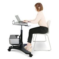Meja Laptop Stand Adjustable Tinggi dari Produsen AIDATA dengan Rak Printer