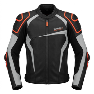 Custom <b>Biker</b> Leather <b>Jacket</b> Men's Motorcycle Racing | Motorbike Auto Racing Wear Online Sale - Product Image 1