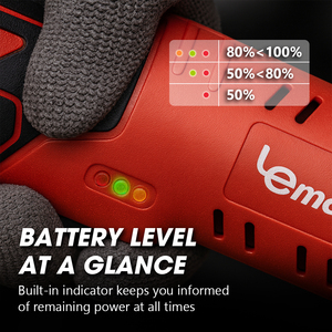 LEMATEC Cordless Electric Ratchet Wrench 12V 3/8 In Lithium Ion 15000mAh 54Nm Max <b>Torque</b> Compact Power Tool Auto Repair - Product Image 4