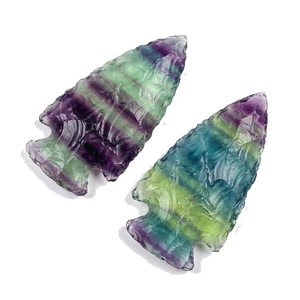 Pointes de flèche en pierre naturelle, cristal de fluorite arc-en-ciel, pointes de flèche de jaspe fantaisie, pierres précieuses, vente en gros de cristaux - Product Image 4