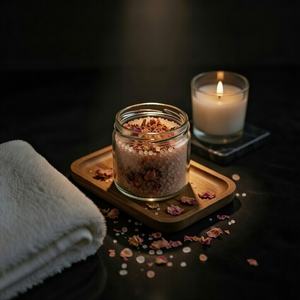Sal de Baño Rosa del Himalaya Natural y Ecológica, Terapia de Spa y Jardín, Cristal Tallado Rico en Minerales, Aroma Relajante con Aceites Esenciales para el Cuerpo - Product Image 6