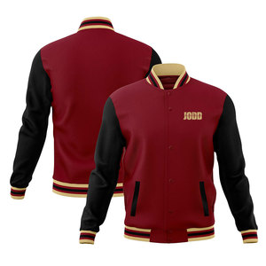 Comfortable <b>Winter</b> Warm Men's Letterman Jacket with Stand Collar and Front Logo High Quality Breathable Windproof Price - Product Image 1