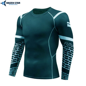 Camiseta de Compresión de Manga Larga UPF50 para MMA, para Entrenamiento, Gimnasio y Fitness, Top Elástico de Compresión - Product Image 2