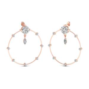 REYES Pendientes de Aro de Plata de Ley 925 de Alta Calidad con Moissanita, Regalo de Boda para Mujer, Joyería Fina de Lujo Chapada en Oro de 14K - Product Image 6
