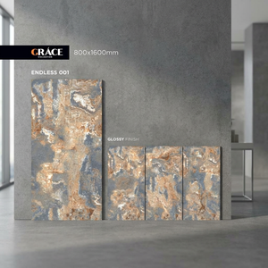 Azulejos de porcelana pulida Elephant White Book Matched de 80x160cm con aspecto de mármol de lujo para diseño de pisos y paredes - Product Image 2