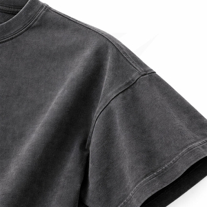 Custom Front Gym Wear Pump Cover 240gsm Knitted Polyester/Cotton Stretchy Regular Fit Drop Shoulder Men Formal T Shirt - Product Image 4