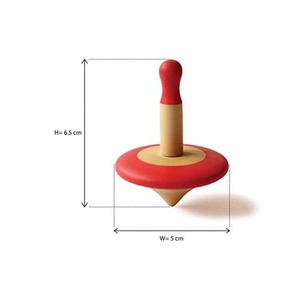 Wudly Toys, peonzas de madera ecológicas, paquete de 4 (varios colores), juegos divertidos para niños, adultos, personas mayores, recreativos - Product Image 2