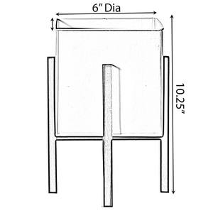 Maceta de hierro blanca con marco de madera negro, maceta para interiores y exteriores, pequeña y grande, para exportación mundial desde India - Product Image 6