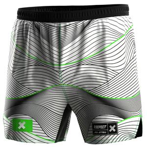 กางเกงขาสั้น BJJ MMA พิมพ์ลายถ่ายโอนความร้อน100% โพลีเอสเตอร์ระบายอากาศทนทานชุดศิลปะการต่อสู้ - Product Image 4