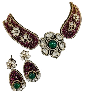 Hợp Thời Trang Victoria Phong Cách Hoa Hình Vòng Cổ Với Đẹp Kim Cương Tôn Tạo Chuỗi Mỹ Kim Cương Đá Hoa Trên Chuỗi - Product Image 1