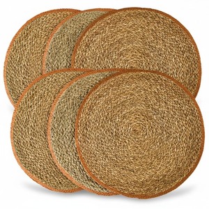 Natural Woven High Quality Round <b>Placemats</b> <b>Table</b> Decor Seagrass <b>Table</b> Mats Coaster <b>for</b> Home Restaurant Made in Vietnam - Product Image 1