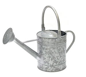 Arrosoir en métal couleur crème, finition peinte durable, pour usage en jardinage - Product Image 5