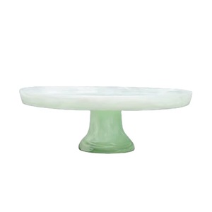 Base Redonda Blanca de Resina para Pastel, con Aspecto de Mármol, Soporte para Exhibición de Postres con Base de Pedestal - Product Image 4