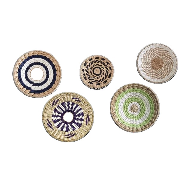 Hot Item Home Decor!!! Handmade Vietnam Seagrass Wall Basket for Affordable Sustainable Home Decor