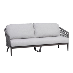 Fauteuils de salon modernes et simples pour canapé 2 places, meubles de jardin et de patio pour villa, super confortables et avec structure en corde de rotin - Product Image 2