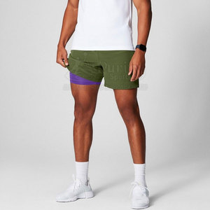 Shorts 2 en 1 au design haut de gamme, légers et confortables, shorts 2 en 1 élégants et tendance, shorts 2 en 1 pour la course à pied - Product Image 2
