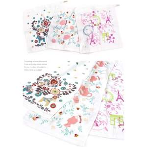 Serviette de visage en gaze de coton 100% imprimée de fabrication japonaise 34cm * 34cm échantillon gratuit pour serviettes de bain pour enfants - Product Image 2