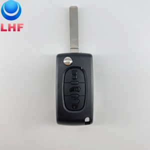 Ce0523 không có pin sửa đổi lật 3 nút từ xa Vỏ chìa khóa xe cho <span class=keywords><strong>Fiat</strong></span> Scudo cho Peugeot đối tác chuyên gia cho Citroen berlingo DIS - Product Image 6