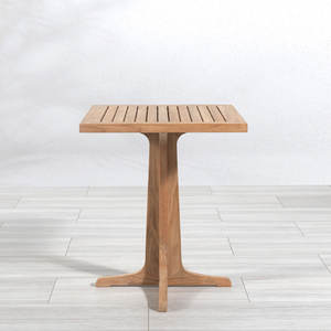 Meilleures ventes - Table à manger en teck moderne et minimaliste, assemblée pour une utilisation en extérieur dans les villas et l'hôtellerie - Product Image 1