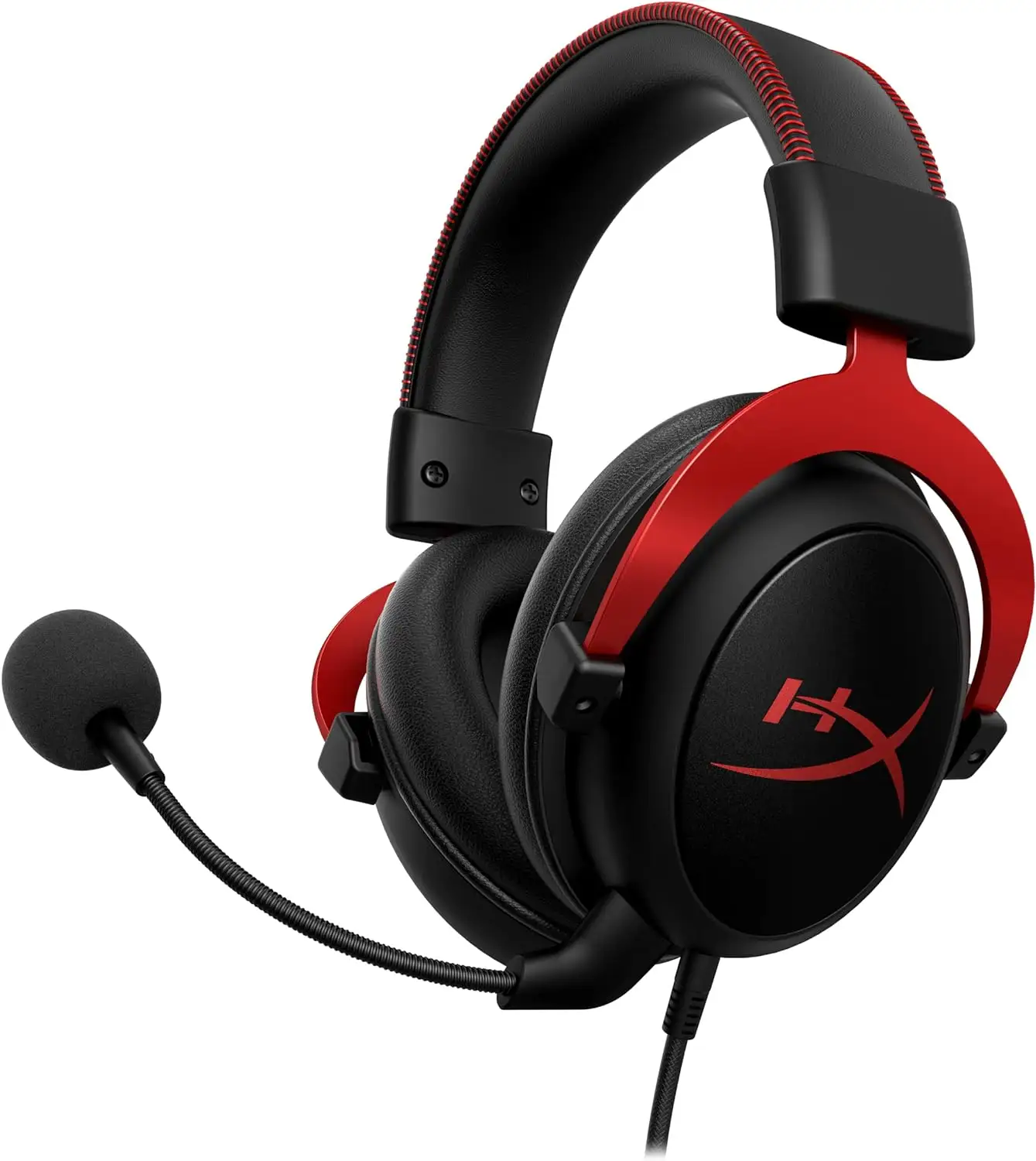 HyperX Cloud 2 4P5M0AA Red WireゲーミングヘッドセットBluetoothヘッドセットゲーミングPCゲーミングイヤホンヘッドセット (マイク付き)