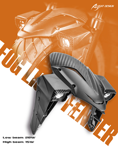 AJ LIGHT Nueva Lente Bifocal LED, Foco de 28W/43W, Luz Alta/Baja, Blanco Natural, Luz Auxiliar Delantera para Motocicleta, Lámpara de Punto Mejorada - Product Image 2