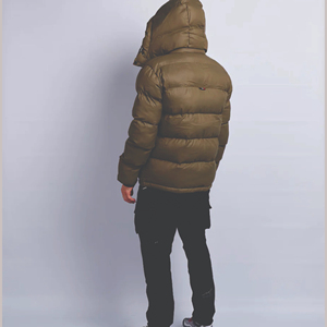 2026 Mens Black Full-Print <b>Winter</b> Down <b>Jacket</b> Custom Logo Stand-Up Collar Thickened Puffer <b>Jackets</b> Wholesale Premium Quality - Product Image 2