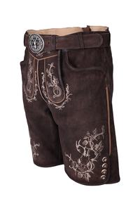 HERREN BAVARIAN BROWN OKTOBERFEST LEDERHOSEN Pantalon Pantalon Trachten Pantalon Cuir Personnalisé Tissu Cuir Vachette Daim 2025 - Product Image 2