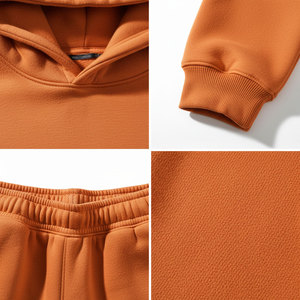 Ensemble de survêtement pour homme, sweat-shirt et pantalon de jogging en coton, ensemble décontracté 2 pièces, logo personnalisé OEM ODM - Product Image 5