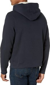 Sudadera con Capucha y Cremallera para Hombre, Color Marrón, Felpa, Corte Regular, Estilo Casual, para Otoño - Product Image 3