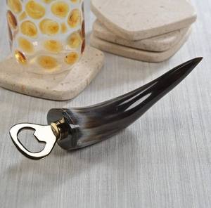 Premium Quality Natural Horn Bottle <b>Opener</b> Handmade Beverage Opening Tool with Ergonomic Horn Corkscrew <b>Opener</b> Grip Handle - Product Image 4