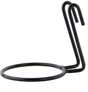Support à cornets de crème glacée haut de gamme en métal réutilisable, design moderne et élégant, noir, accessoires de cuisine, logo personnalisé - Product Image 1