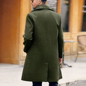 Fashionable Winter <b>Men</b> Coat Long <b>Overcoat</b> Woolen Classic Stylish Warm Outdoor Casual Everyday Breathable High Quality - Product Image 4