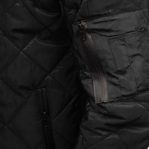 Custom Made Slim Fit <b>Men's</b> Winter Bomber <b>Jacket</b> High Street Style Stand Collar Quick Dry Breathable Windproof <b>Long</b> Sleeves - Product Image 3