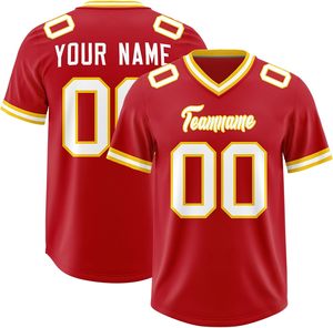 Fabricant professionnel de maillots de football américain en polyester mesh, transfert thermique, évacuation de la transpiration, nom d'équipe personnalisé, OEM ODM - Product Image 4