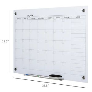 35\"x23\" Dry Wipe Wall <b>Calendar</b> Planner <b>Calendar</b> with 4 Markers and 1 Eraser - Product Image 4