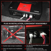 Subwoofer de voiture actif fiable Marriola N8 8 pouces 150W, amplificateur mono sous siège, haut-parleur de basses pour automobile