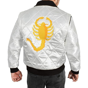 Wholesale Custom Logo Embroidery High Quality 100% Satin Polyester Waterproof <b>Reversible</b> Breathable Men's Bomber <b>Jacket</b> - Product Image 2