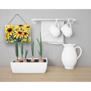 New Maryland Black-Eyed Susans Acuarela Impresiones para colgar en la pared Letrero de metal de aluminio multicolor para cocina Baño Placa Hogar - Product Image 3