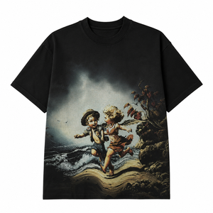 Camiseta con estampado gráfico personalizado, nueva tendencia, estilo vintage, manga corta, 100% algodón jersey, para un uso cómodo unisex. - Product Image 1