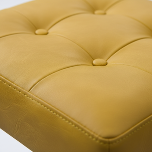 Ensemble de 2 tabourets de bar et de comptoir en cuir PU, ensemble de tabourets capitonnés en cuir PU, ensemble de tabourets rembourrés en PU avec structure en bois massif, hauteur bar et comptoir - Product Image 5