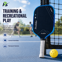 Pala de Pickleball de Fibra de Carbono de 13 mm y 16 mm para Adultos Principiantes, Entrenamiento Escolar y de Club, Marca Privada, Venta Directa de Fábrica al por Mayor