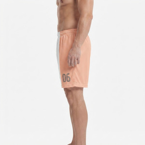 Shorts de football et de soccer légers et écologiques pour hommes avec impression par sublimation personnalisée et taille élastique - Product Image 3