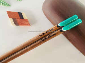 Palillos de madera de agarre suave de primera calidad Cubiertos para fiestas para comer fideos Stir Fry Soba Tempura Dumplings Otra cocina asiática - Product Image 3