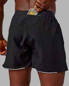 Shorts décontractés pour hommes, couleur noire, taille mi-haute, élastique, séchage rapide, avec cordon de serrage, fabricant Sialkot Pakistan OEM ODM - Product Image 6