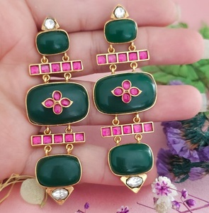 Pendientes de Moda con Moissanita Chapada en Oro de Alta Calidad, Diseño Radiante, para Mujer, Estilo Elegante, para Fiestas, Colección de Moda - Product Image 4