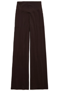Pantalones de Mujer de Cintura Alta, Pierna Ancha, Corte Holgado, Color Sólido, Algodón y Spandex, Casuales, Largos, Cintura Elástica, Transpirables, para Verano - Product Image 6