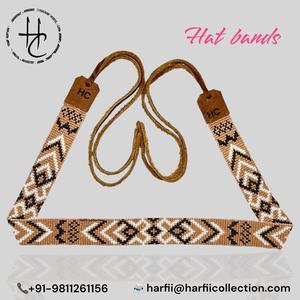 Elegante sombrero de fieltro de lana con cuentas Unisex de 21 pulgadas de largo y 1 pulgada de ancho, elegante estampado Vintage para adultos, pesca informal personalizable - Product Image 2