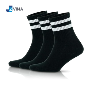 Custom Men's Crew <b>Socks</b> 100% Cotton Striped Casual <b>Socks</b> Breathable Soft Knitted Crew <b>Socks</b> ODM Factory - Product Image 6