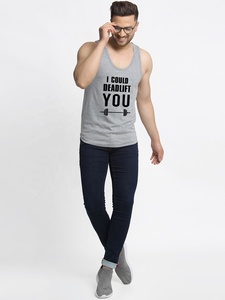 Débardeur imprimé personnalisé pour hommes, vêtements de sport décontractés à séchage rapide, maillot de musculation élégant de grande taille avec tissage tricoté sans manches - Product Image 4