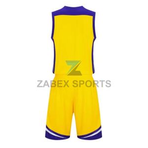 Uniforme de Baloncesto Personalizado por Sublimación, Transpirable, Tallas Grandes, Conjunto Deportivo, Pantalones Cortos, Uniforme de Equipo, para Partidos de Club - Product Image 3
